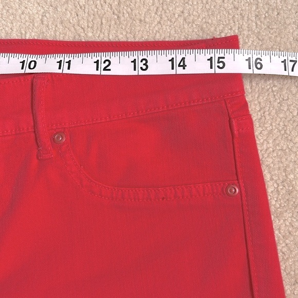 Gap 1969 brand legging Jean in red peach. Size Us 28/6r - Picture 7 of 9